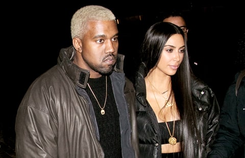 Kanye West and Kim Kardashian