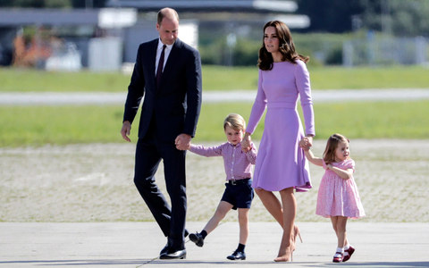 The third child of the Cambridges will have two older siblings, Prince George and Princess Charlotte (pictured)