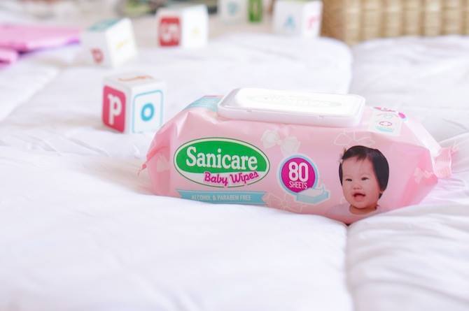 Bianca Gonzalez Sanicare wipes