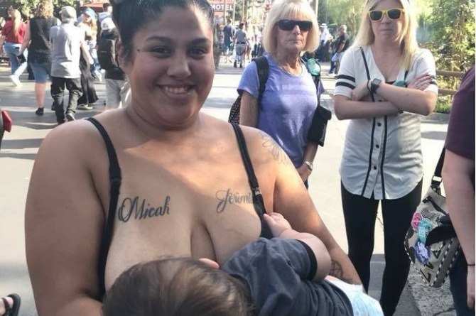 Breastfeeding mum takes shamers to task