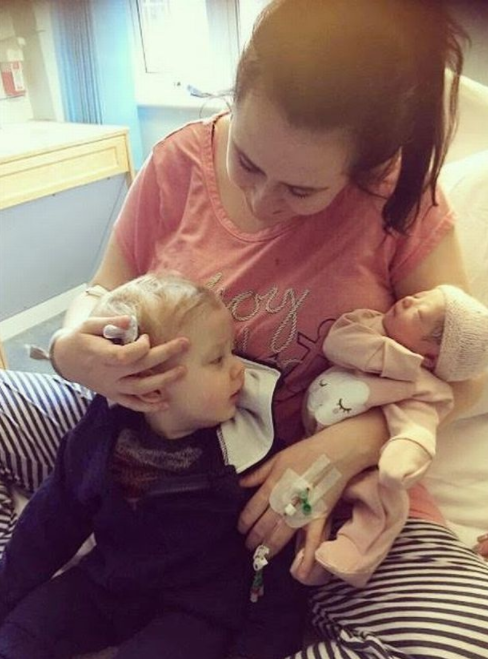 Double Christmas cheer for young couple who welcomed two babies in 2017 just 11 months apart