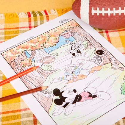 football coloring page
