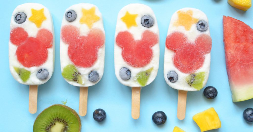 mickey fruit popsicles