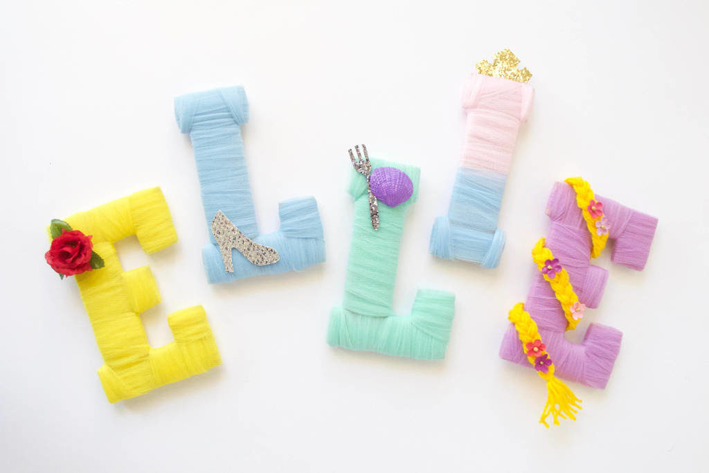 disney princess wall letters