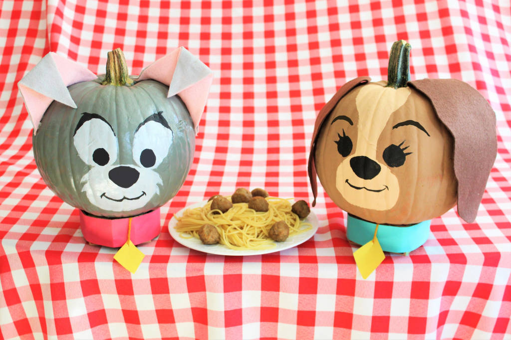 lady & the tramp pumpkins