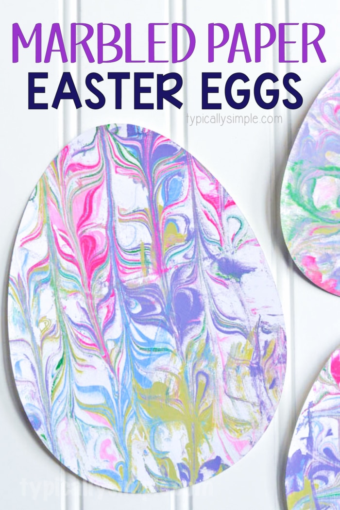 Marbled Paper Easter Eggs