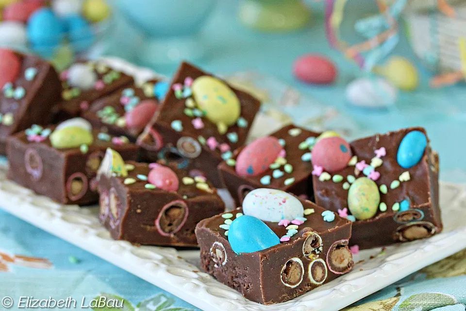 Easter Egg Malted Chocolate Fudge