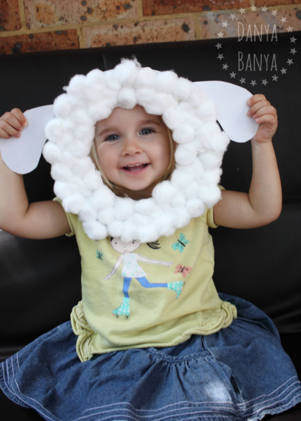 Paper Plate Sheep Mask for Kids