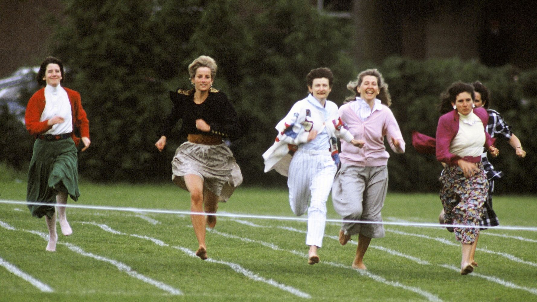 People Are Loving This Video Of Princess Diana Racing Other Moms