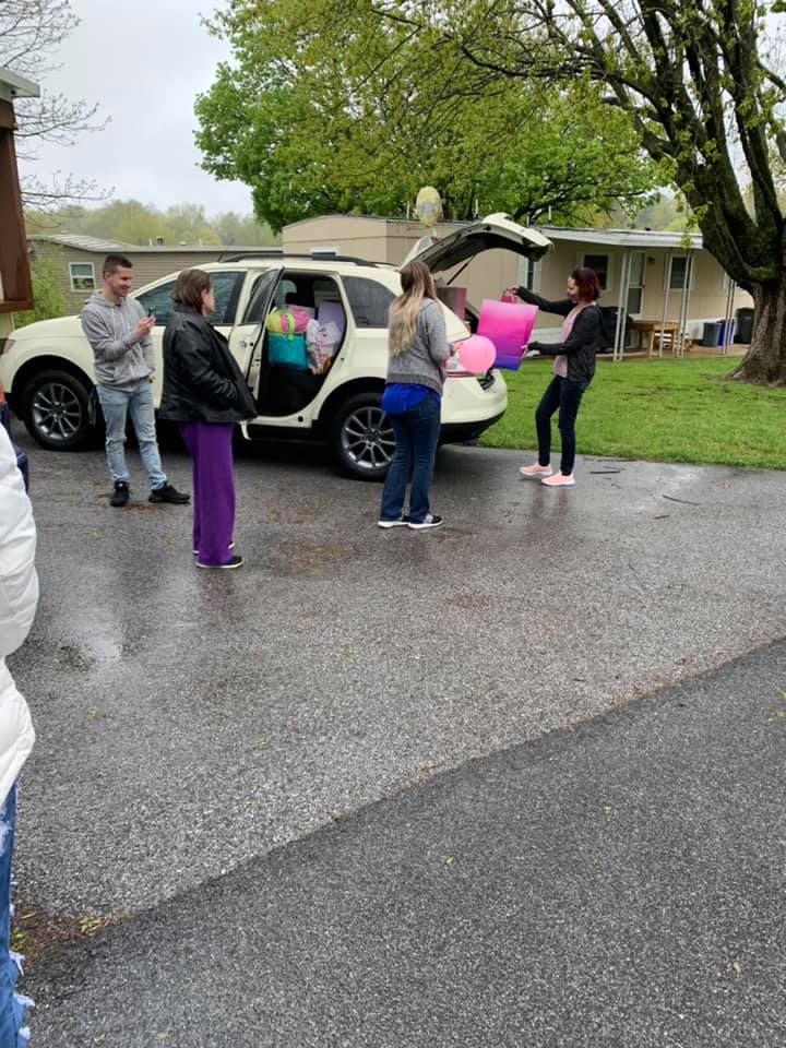 Social Distancing Practice: Drive-Thru Baby Shower