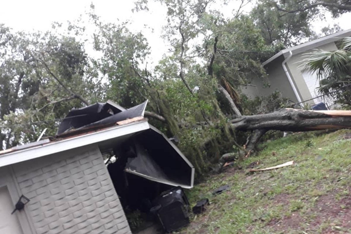 Father and Son Devastated After Tornado Tore Their Home