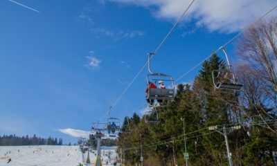 Social Distancing: Ski Lift High School Graduation Held At New Hampshire