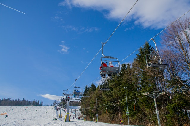 Social Distancing: Ski Lift High School Graduation Held At New Hampshire