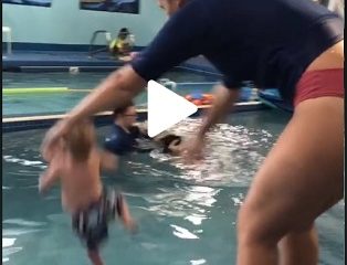 Viral Video: Baby Tossed into a Swimming Pool by an Instructor