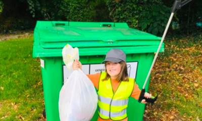 6-year-old girl wants to save the world from plastic [by litter-picking]