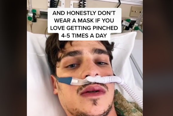 Man diagnosed with coronavirus documents struggles and shares it on TikTok