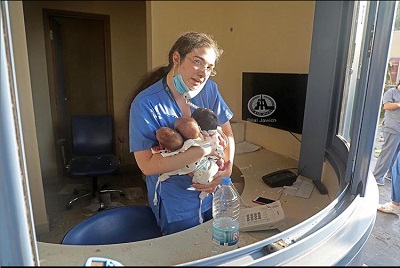 Heroic Nurse Woke up with 3 Babies in Her Arms After Beirut Blast Knocked Her Unconscious