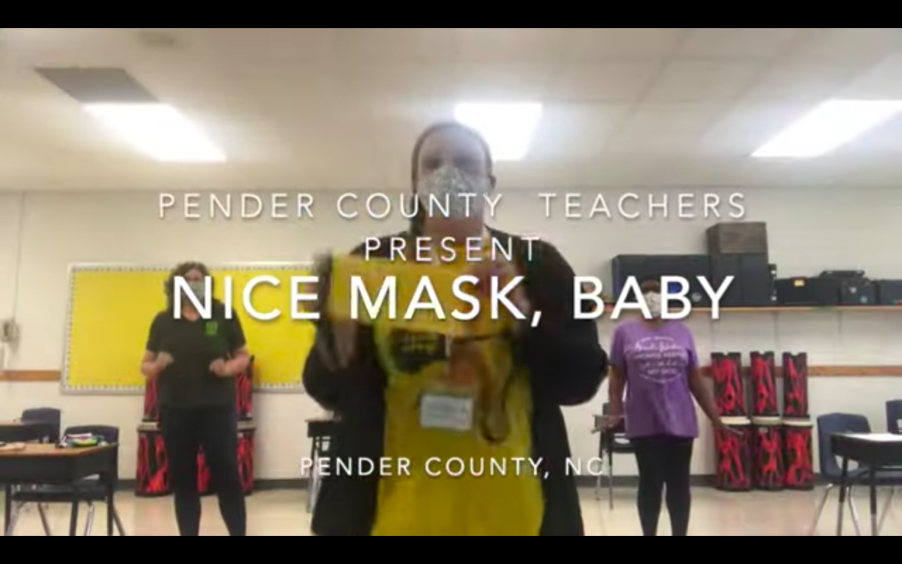 Pender County Teachers Create a Parody Video Telling the Importance of Using Facemasks