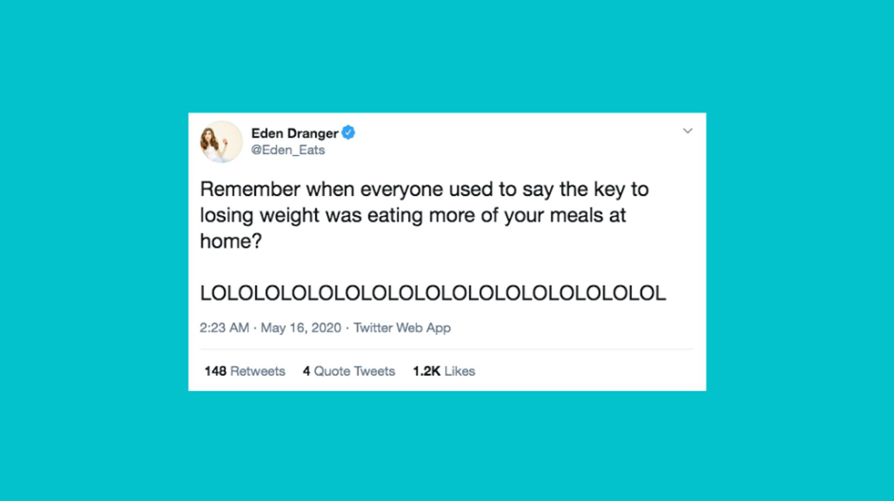 60 Funny Tweets About Pandemic Eating Habits