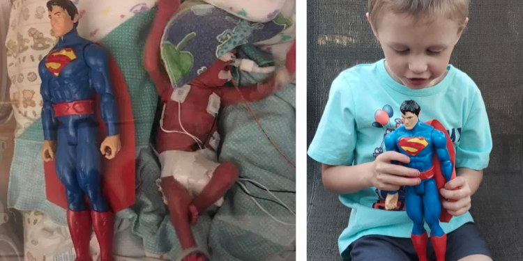 Miracle Preemie Born the Size of 12-Inch Superman Celebrates Every Birthday Posing With Same Toy