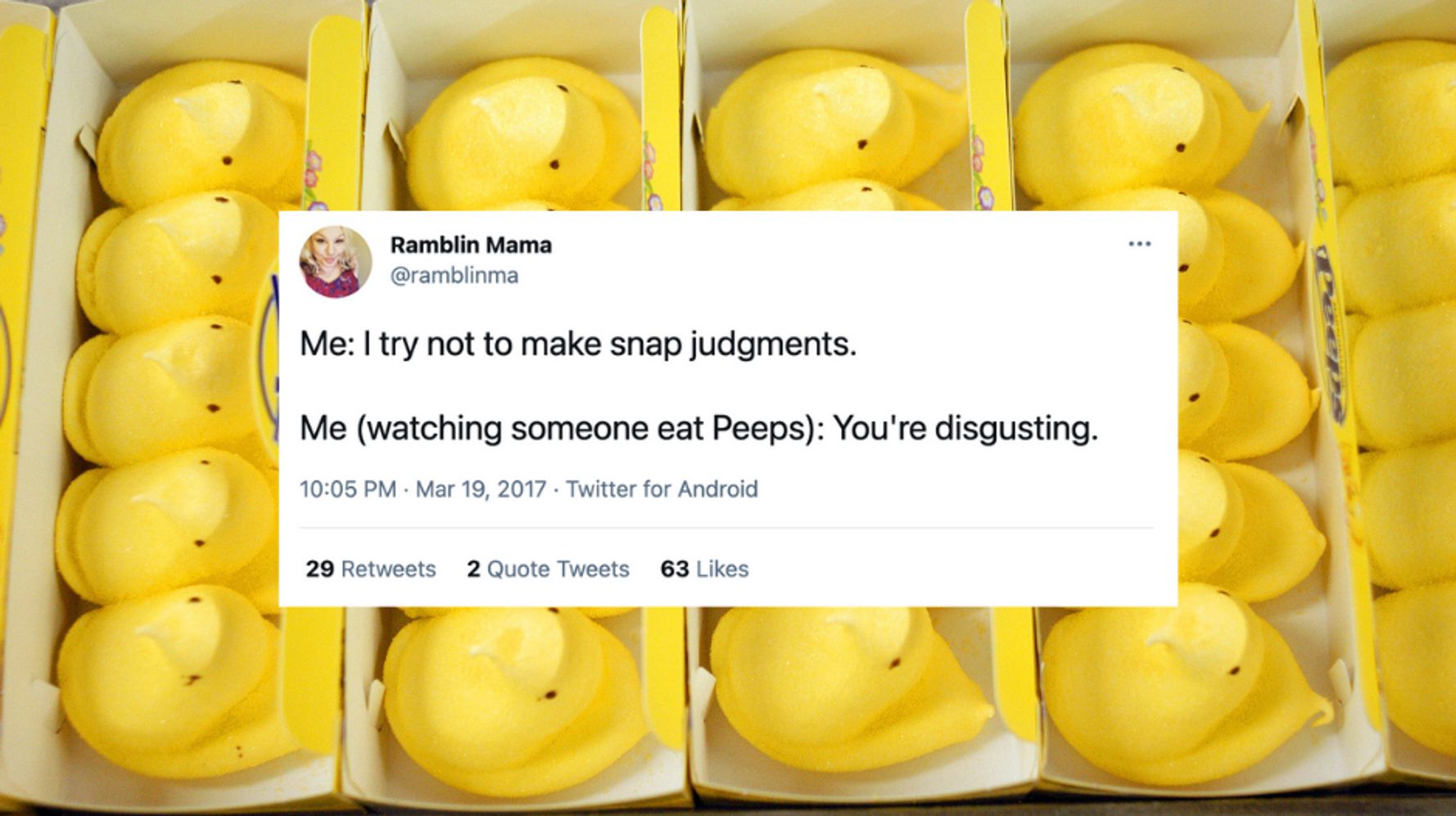 35 Funny Tweets That Show How Divisive Peeps Really Are