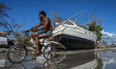 Mom Uses Plastic Bin to Protect Baby Boy as Hurricane Ian Destroys Neighborhood in Florida
