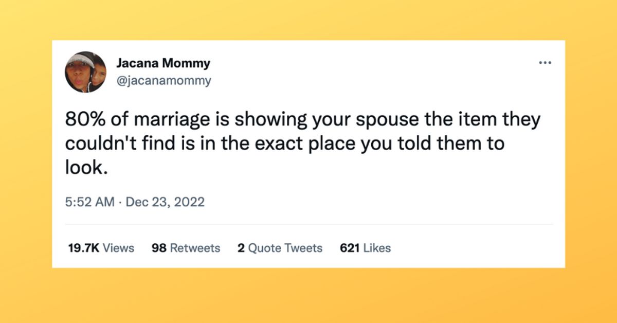 The Funniest Marriage Tweets To Get You Through This Week