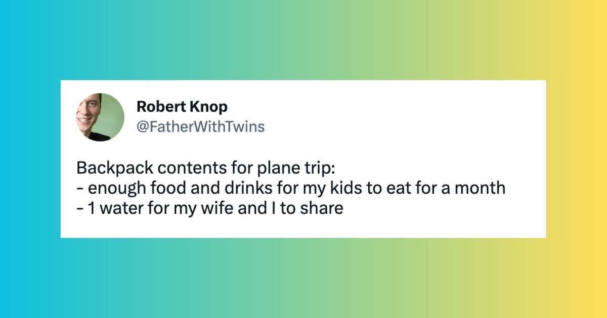 35 Funny Tweets From Parents That Sum Up Flying With Your Kids