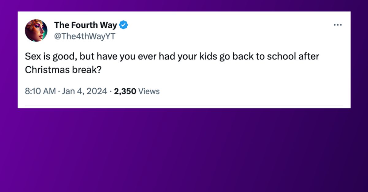 34 Tweets About Kids Finally Being Back In School After Break