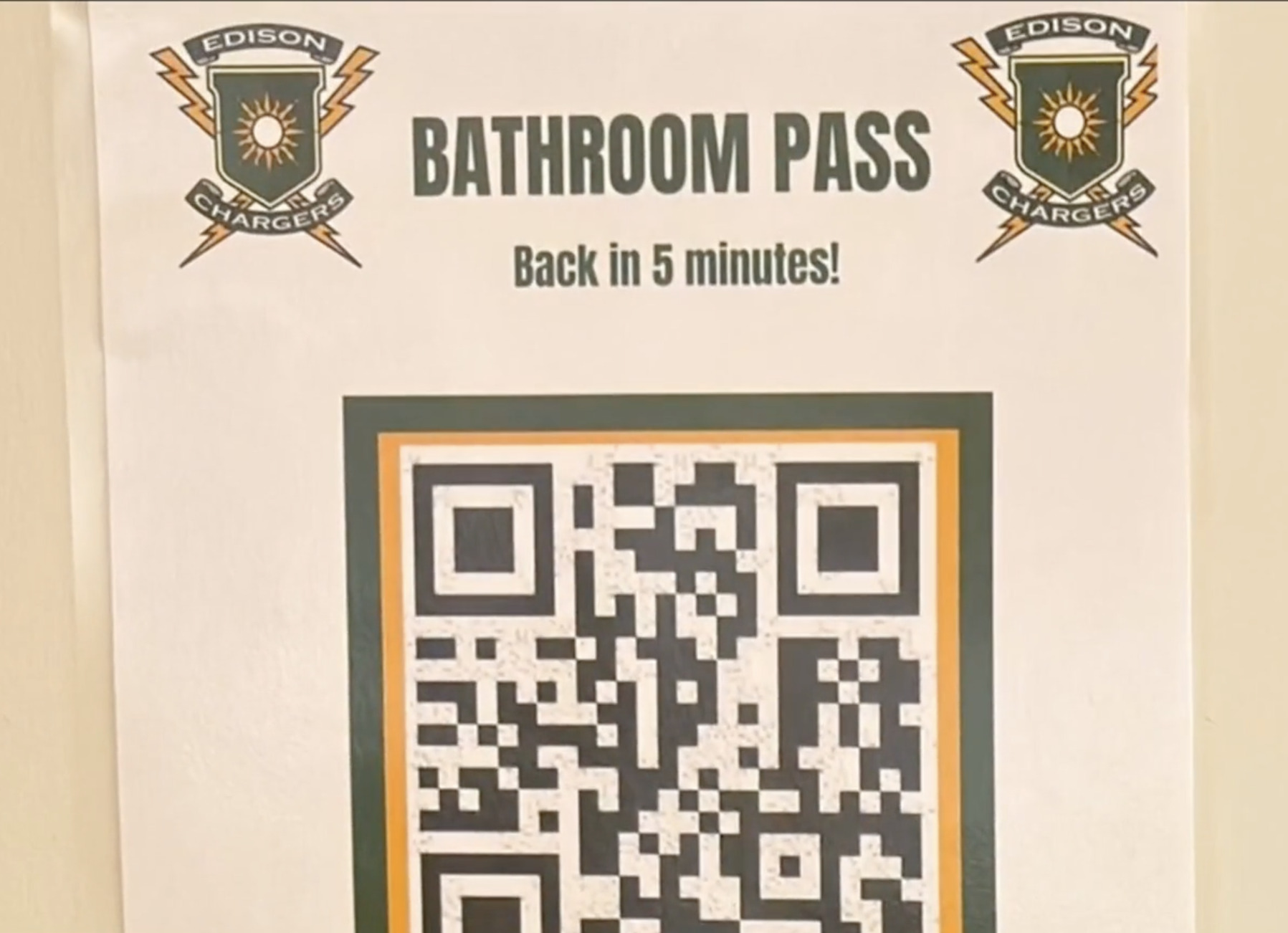 QR Codes at Edison High School